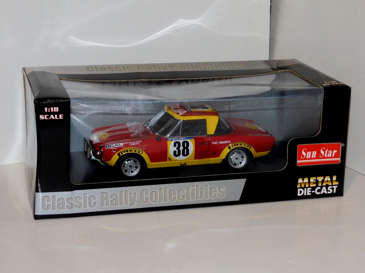 Miniature Fiat 124 Abarth Rallye 1/18 Sun Star - Safari 1974 - Etat Neuf