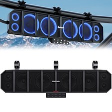 600W 25" 8 Speaker Bluetooth Polaris ATV UTV RZR Waterproof LED Sound bar System