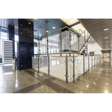 Small Frosted Square, Block Pattern Window Film, Privacy White Decorative Tint