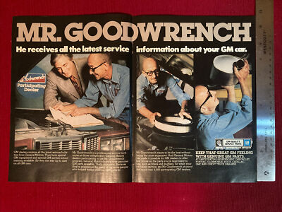 GM Mr. Goodwrench 2-page 1979 Print Ad - Great To Frame! | eBay