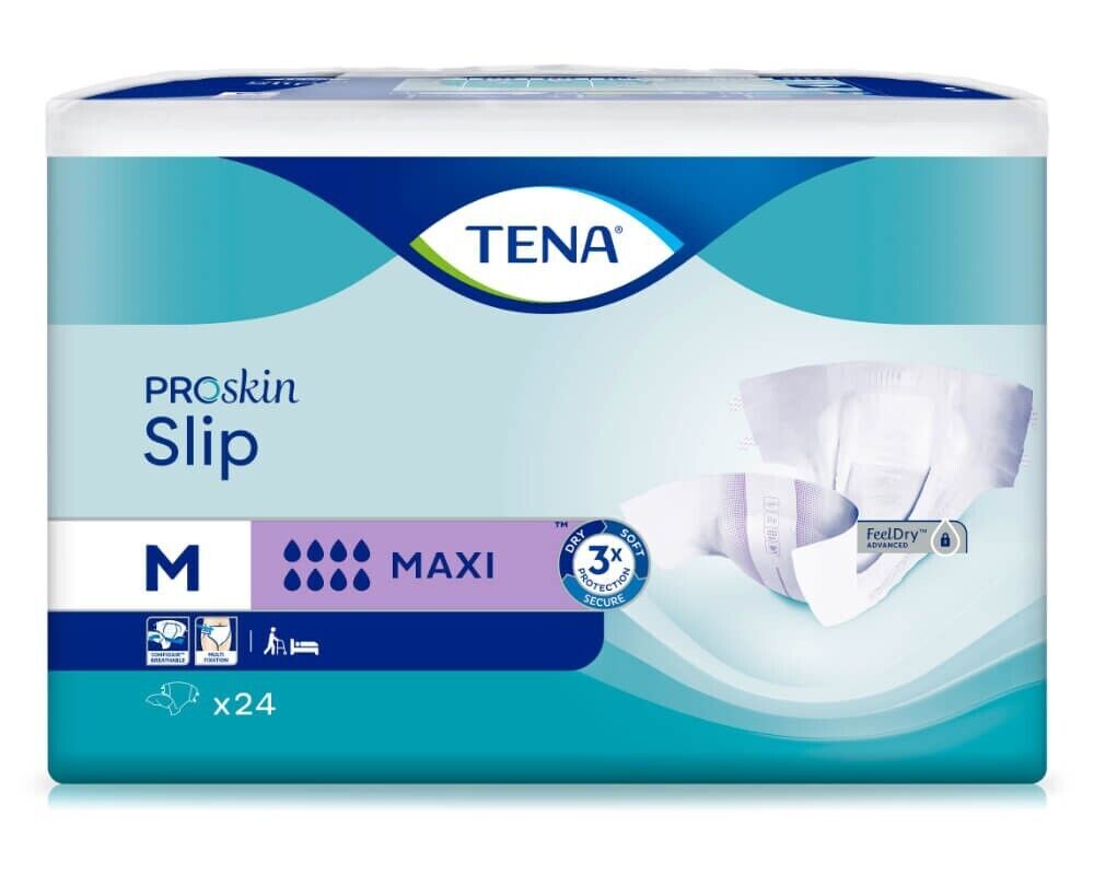 Neutraler Versand - Tena Slip Maxi M Windeln 3x24 Stück