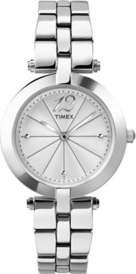 TIMEX Starlight Collection Uhr T2P549 feine Damen Armbanduhr aus Edelstahl