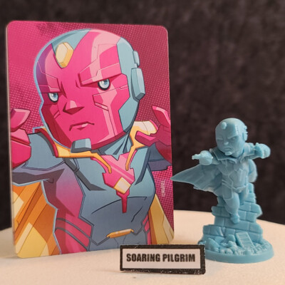 VISION  - Marvel United Kickstarter Exclusive FIGURE & CARDS CmON