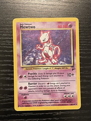 Pokémon TCG Mewtwo Base Set 2 10/130 Holo Unlimited Holo Rare | eBay
