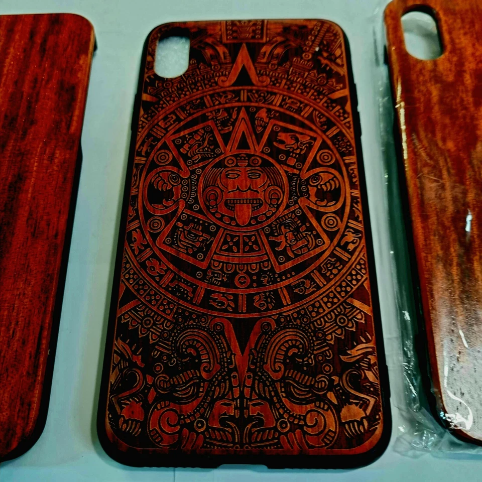 6 fundas de madera de lujo a prueba de golpes para iPhone X MAX Foto 2 de 4