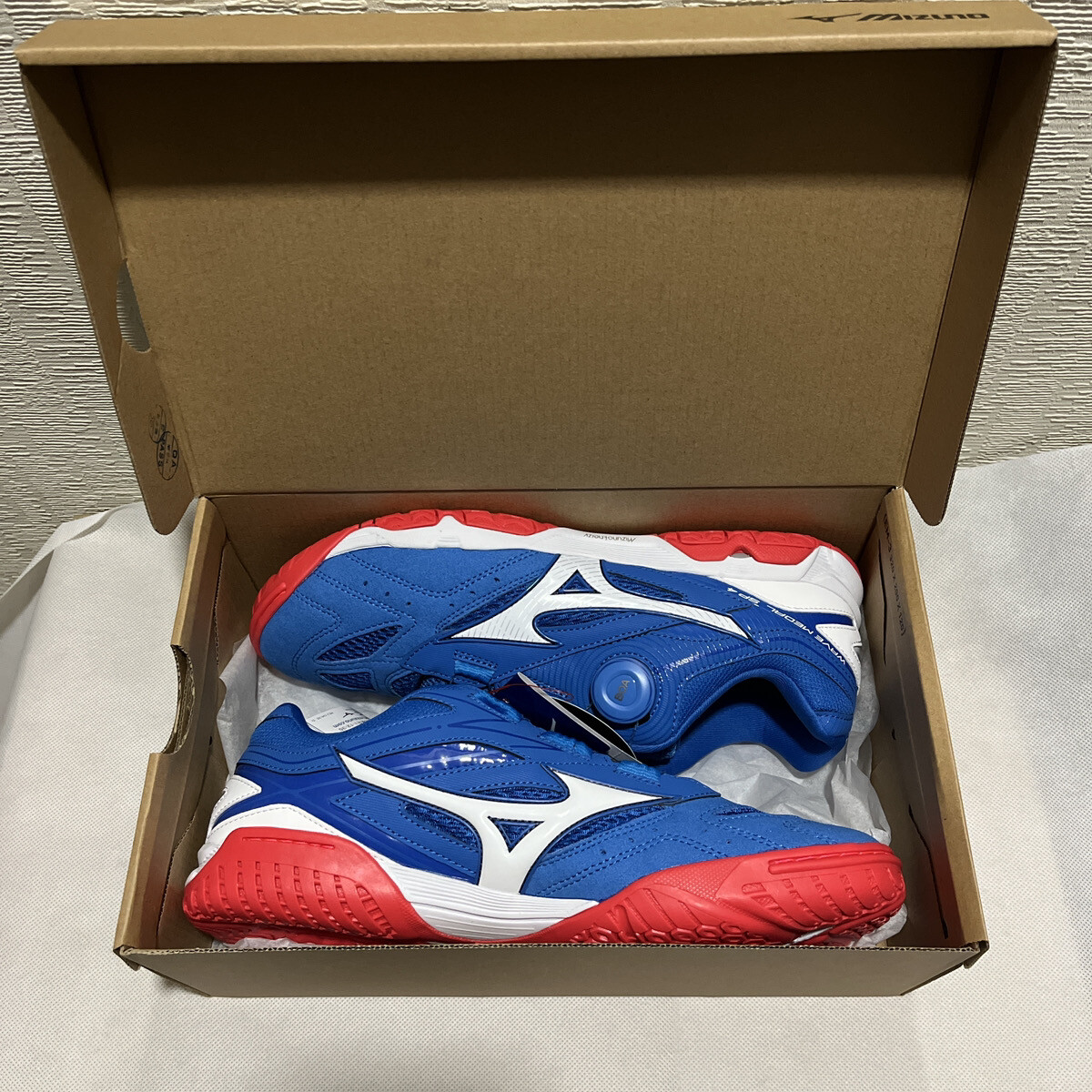 MIZUNO Wave Medal SP4 81GA2112 22 Blue White Red 2E Men Table 
