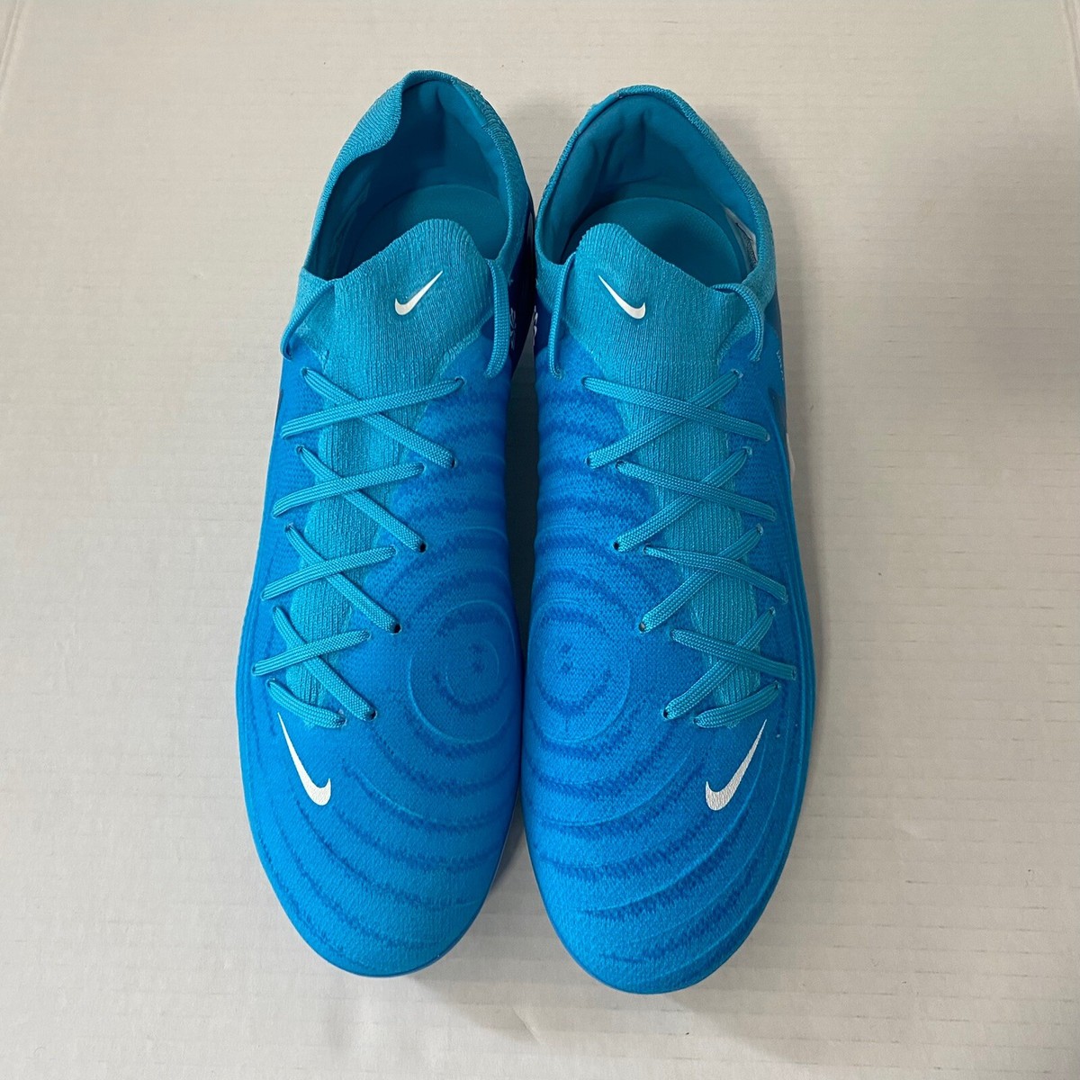 Nike Phantom GX II Pro FG Blue Fury White FJ2563-400 Men's Size 12