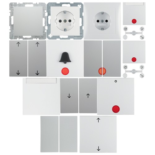 Berker S.1 polarweiß/matt Steckdosen/Z.Stk./Wippen/Rahmen/Taster usw. -wählbar - - Bild 2 von 53