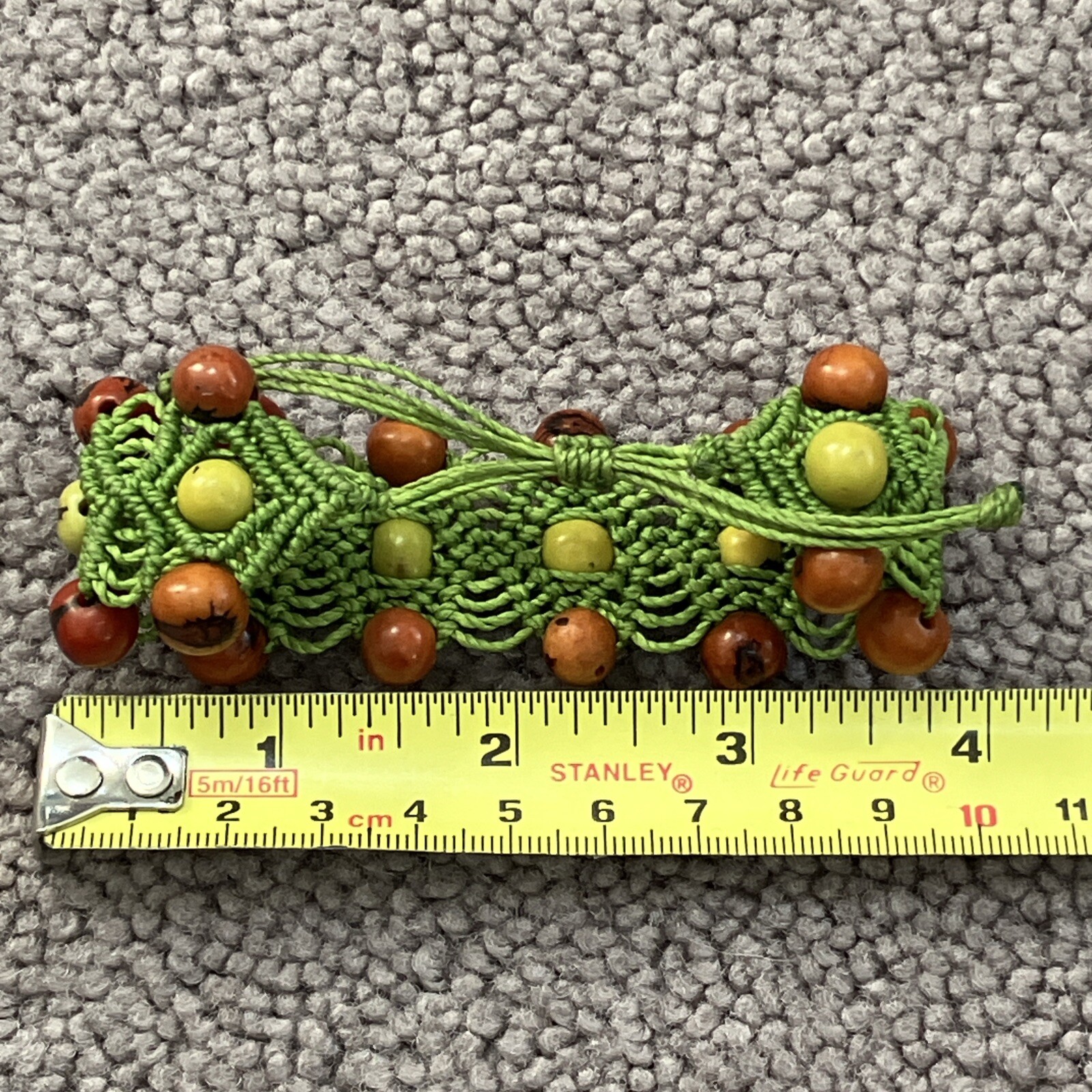 HANDMADE MINI MACRAME TYPE BEADED ADJUSTABLE BRAC… - image 22