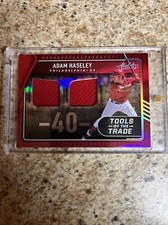 Adam Hasley /99 2022 Absolute Tools of The Trade 2 Swatch Spectrum Red
