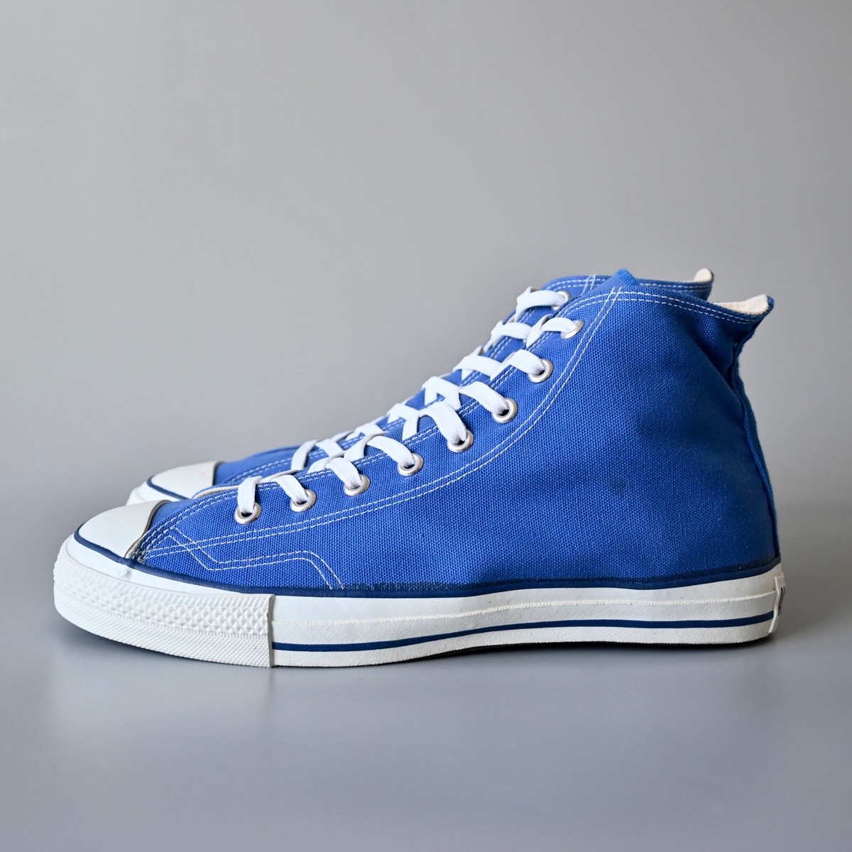 DEADSTOCK, Vintage 1980s Converse ALL STAR Hi BT. BLUE, Chuck
