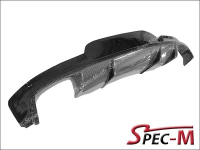 BUMPER DIFFUSER 3D STYLE CARBON FIBER FOR BMW E89 Z4 M-TECH M-SPORT CF