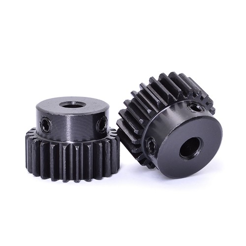 Ingranaggio pignone 1 mod ingranaggi a spillo/nylon blu/foro a D 20-24 denti foro 4-12 mm senza passo - Foto 3 di 12
