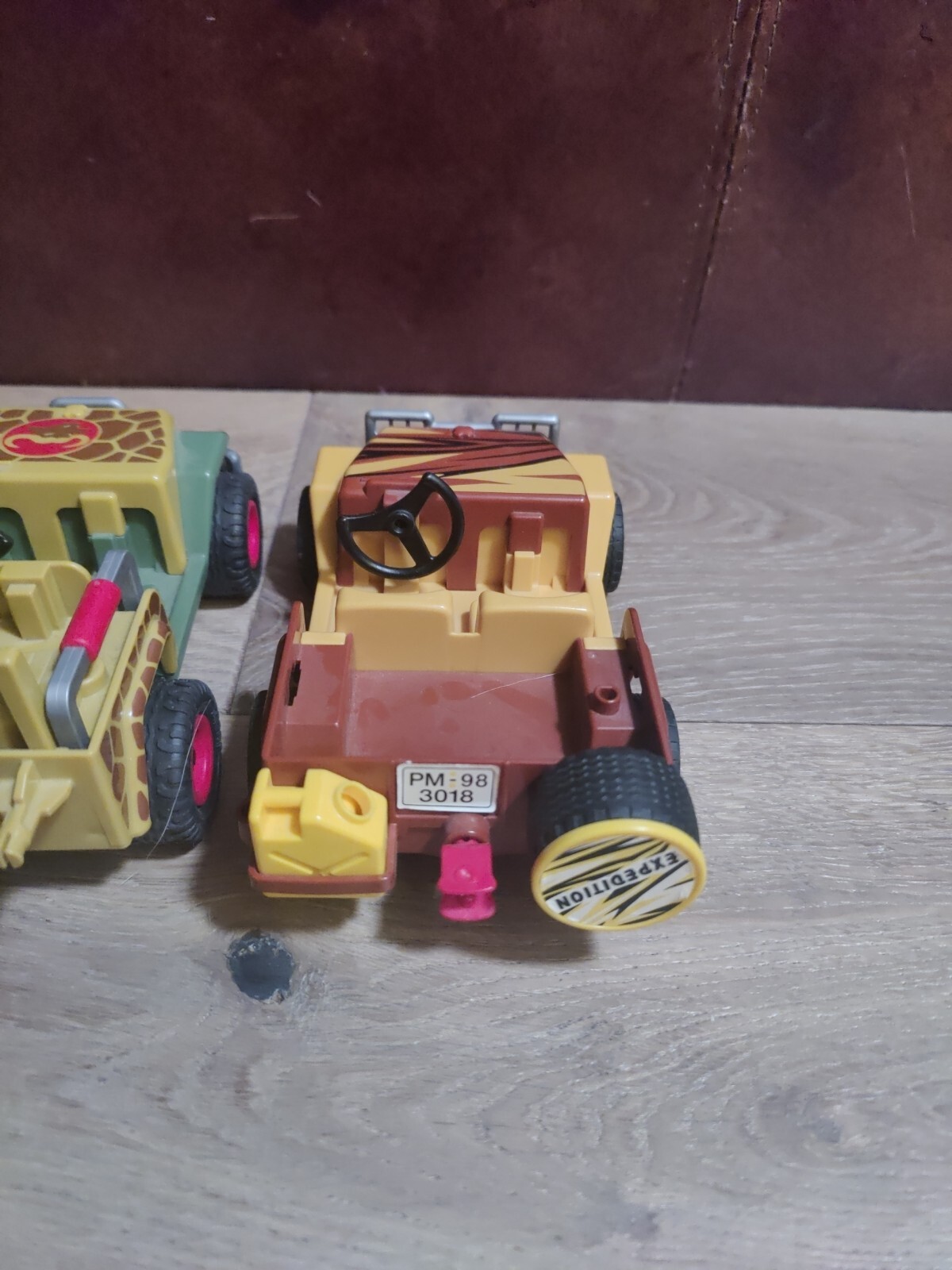 LOT (X2) Playmobile Geobra Safari Jeep 1988 Vehicles Explorer Adventure