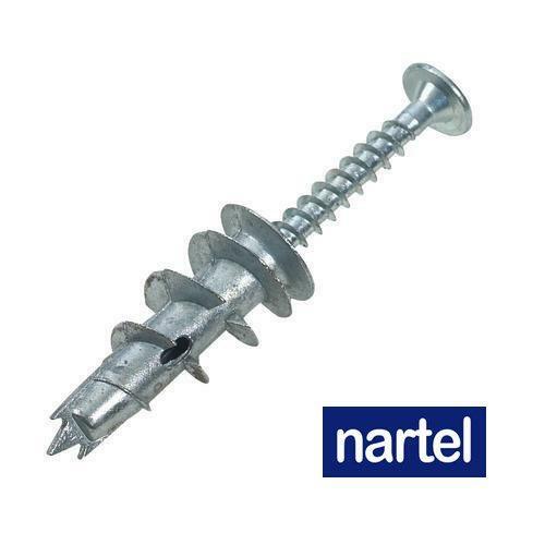 10 x PLASTERBOARD FIXINGS SELF DRILL CAVITY WALL SPEED ANCHOR PLUGS WITH SCREWS - Picture 2 of 2