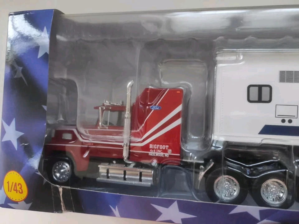 Ford CLT 9000 1990 Camion Americano 1/43 Bigfoot 4x4 Modellino Truck Tir Altaya - Immagine 4 di 4