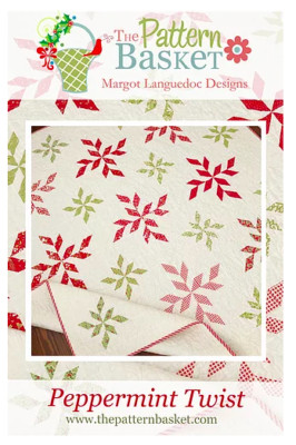 Quilt Pattern PEPPERMINT TWIST Moda THE PATTERN BASKET Fat Quarter Friendly