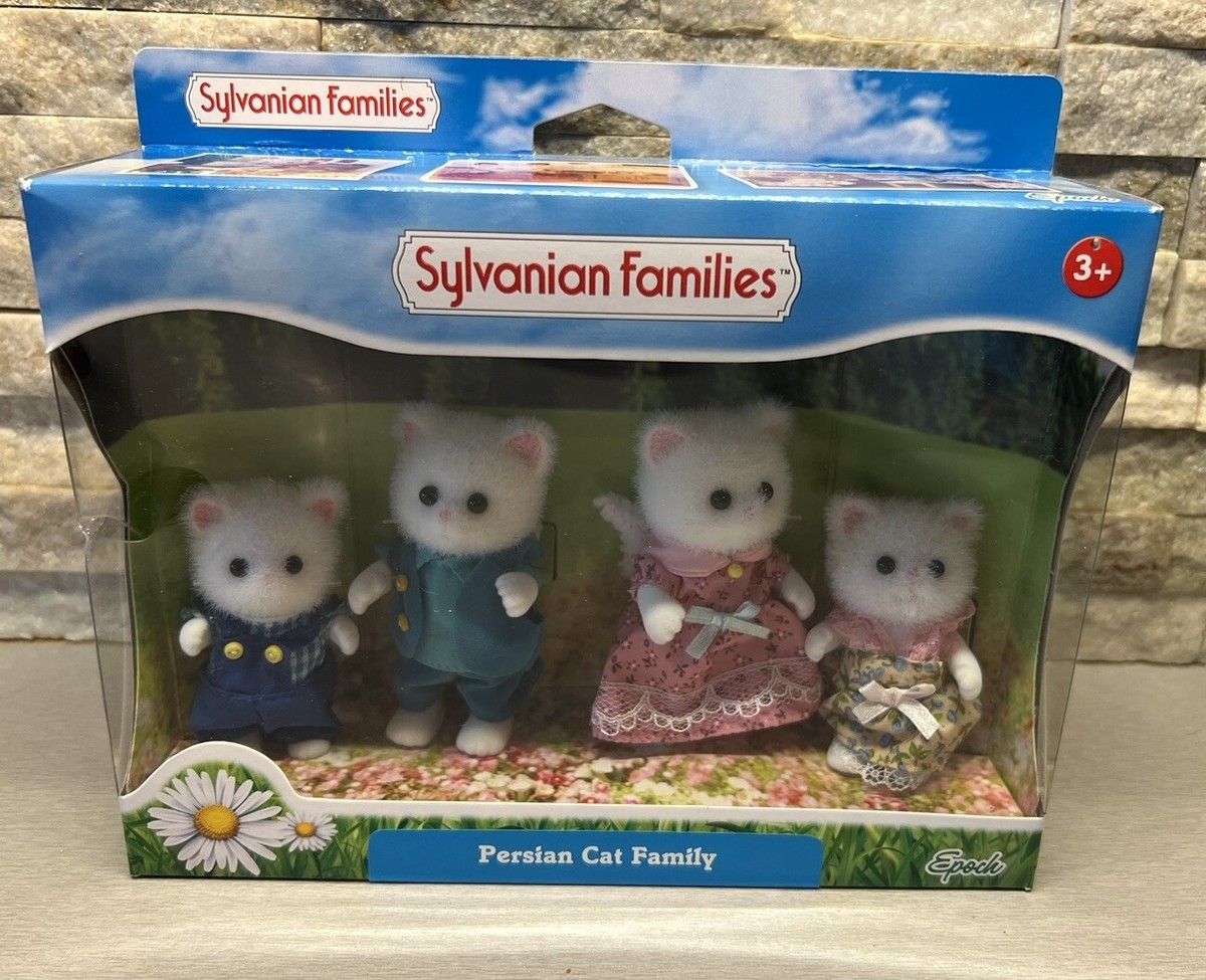 Set Famiglia Gatti Persiani Bianchi - Sylvanian Families Edizione Natale - Regalo Perfetto - Foto 3