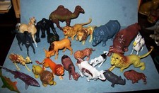 Lot of Vintage Plastic Assorted Wild Animals