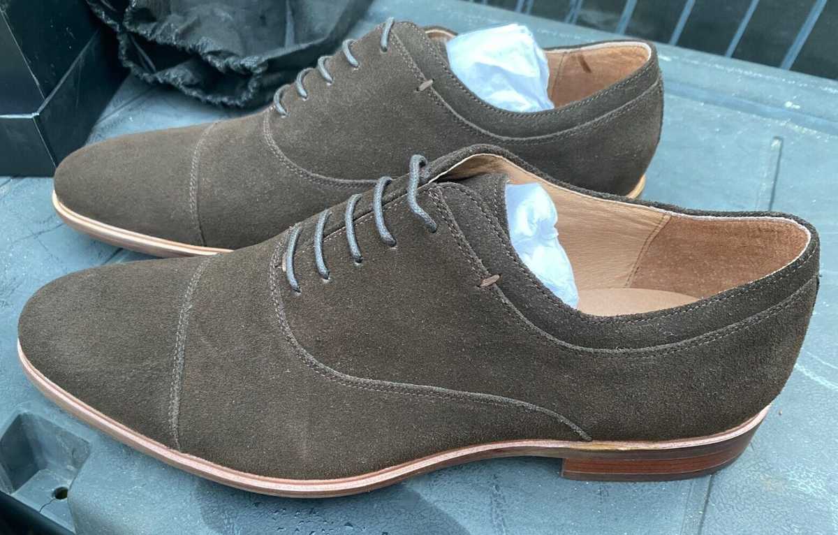 NWOT Toecap Combatant Gentlemen brand shoe. Combatant Gentlemen (ToeCap) Coffee Suede Lace up Oxford  main image 2