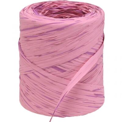 Raffia-Multicolor Geschenkband Rosa-Pink Floristenbedarf Zierband reißfest 200m