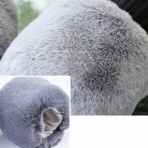 Lady Faux Fur Plush Cuff Warmer Wristband Winter Soft Oversleeve Gloves DIY Chic - Picture 4 of 21