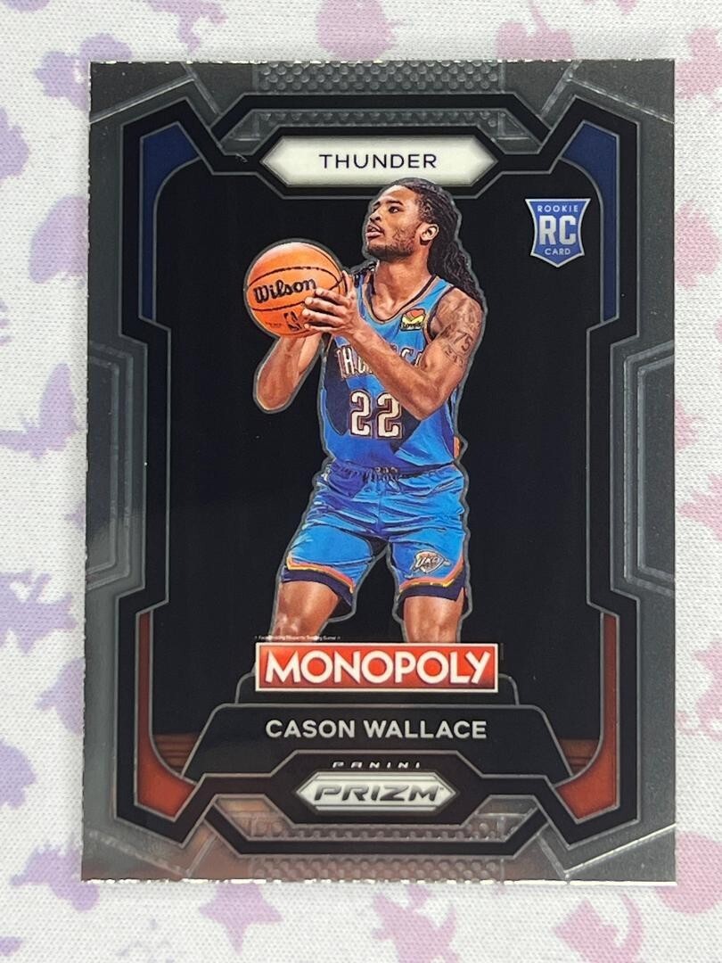 2023-24 NBA Prizm Monopoly Cason Wallace Rookie #63 Thunder