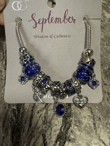 September Geburtsstein Bettelarmband Wunsch Geschenkbox Neu Lesen - Bild 1 von 3