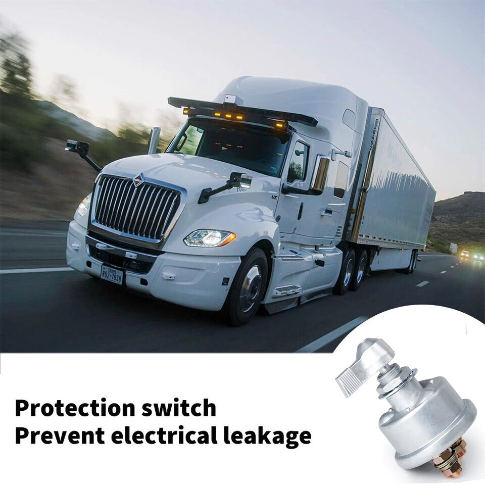 Interruptor de desconexión de batería maestro 12V 2 postes SPST Kill Cut-Off Nascar barco marino Foto 4 de 4