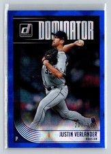 2018 Donruss #D5 Justin Verlander Dominators Blue Excellent