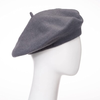 Pack of 2 Unisex Wool Blend Black & Grey French Artist Bosque