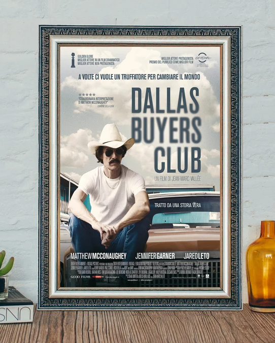 Dallas Buyers Club Movie Poster, Dallas Buyers Club Classic Vintage