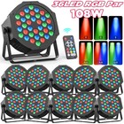 20X 36 LED Stage Lights RGB Par Can Flat DMX512 DJ Disco Bar Uplighter Lighting