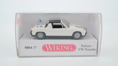 Wiking H0 086437 VW Porsche 914 policía | Condition: Gebraucht