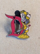 Disneyland 2025 Hidden Disney D Lumiere Beauty and The Beast Pin