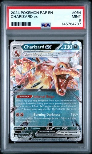 2024 POKEMON PAF EN-PALDEAN FATES #054 CHARIZARD EX PSA 9