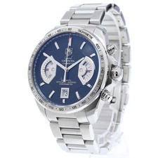 TAG HEUER GRAND CARRERA CAV511A 44mm SS Black Dial Automatic Chronograph C362
