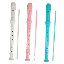 Soprano Recorder Descant Flauta Recorder 8 Hole ABS Clarinet German 3 pack