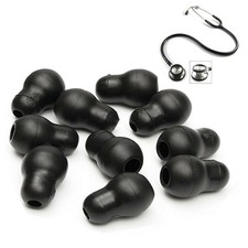 10Pcs Silicone Black Soft Eartips Earplug Earpieces For Littmann Stethoscope