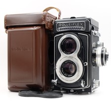  Rare White face Rolleiflex T Model 3 Type III TLR w/CZ Tessar 75mm f/3.5 Lens