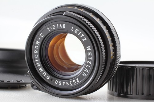 "TOP MINT w/ Hood" Leica Leitz Wetzlar Summicron C 40mm f/2 Camera Lens JAPAN