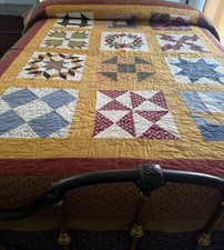 Quilt Handmade Machine Quilted about 96  x85"