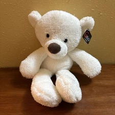 G-5.0 GUND White Plush Teddy Bear Stuffed Animal Super Soft W/ Tags