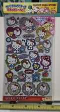 Hello Kitty Sanrio Characters Glitter Vinyl Decal Sticker Sheet Authentic Japan Hello Kitty Sanrio Characters Glitter Vinyl Decal Sticker Sheet Authentic Japan