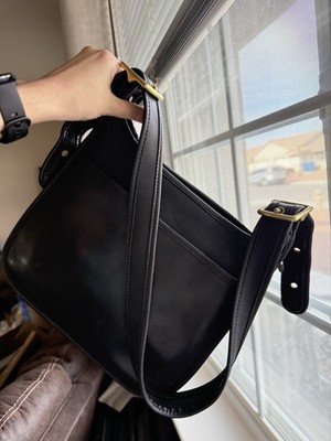 【本日限定★アメリカ製】VINTAGE COACH HAND BAG 5296 Vintage COACH #9996 Black Leather 