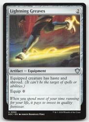 Lightning Greaves 350 Commander: Secrets of Strixhaven