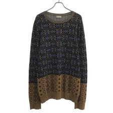 Suéter Tejido Nórdico Dries Van Noten 15AW Negro XL Diseño Palanca