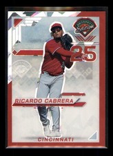 2025 Panini Prospect Edition #195 Ricardo Cabrera Holo Prospect Ticket - Red Ice