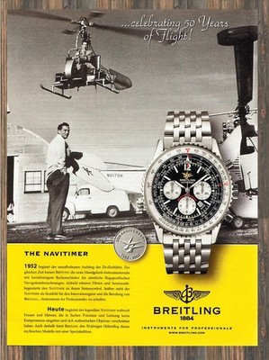 Breitling Navitimer - Werbeanzeige Original-Werbung 2002