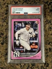 2025 Bowman Aaron Judge #99 Pink Border New York Yankees # /175 PSA 9 Mint